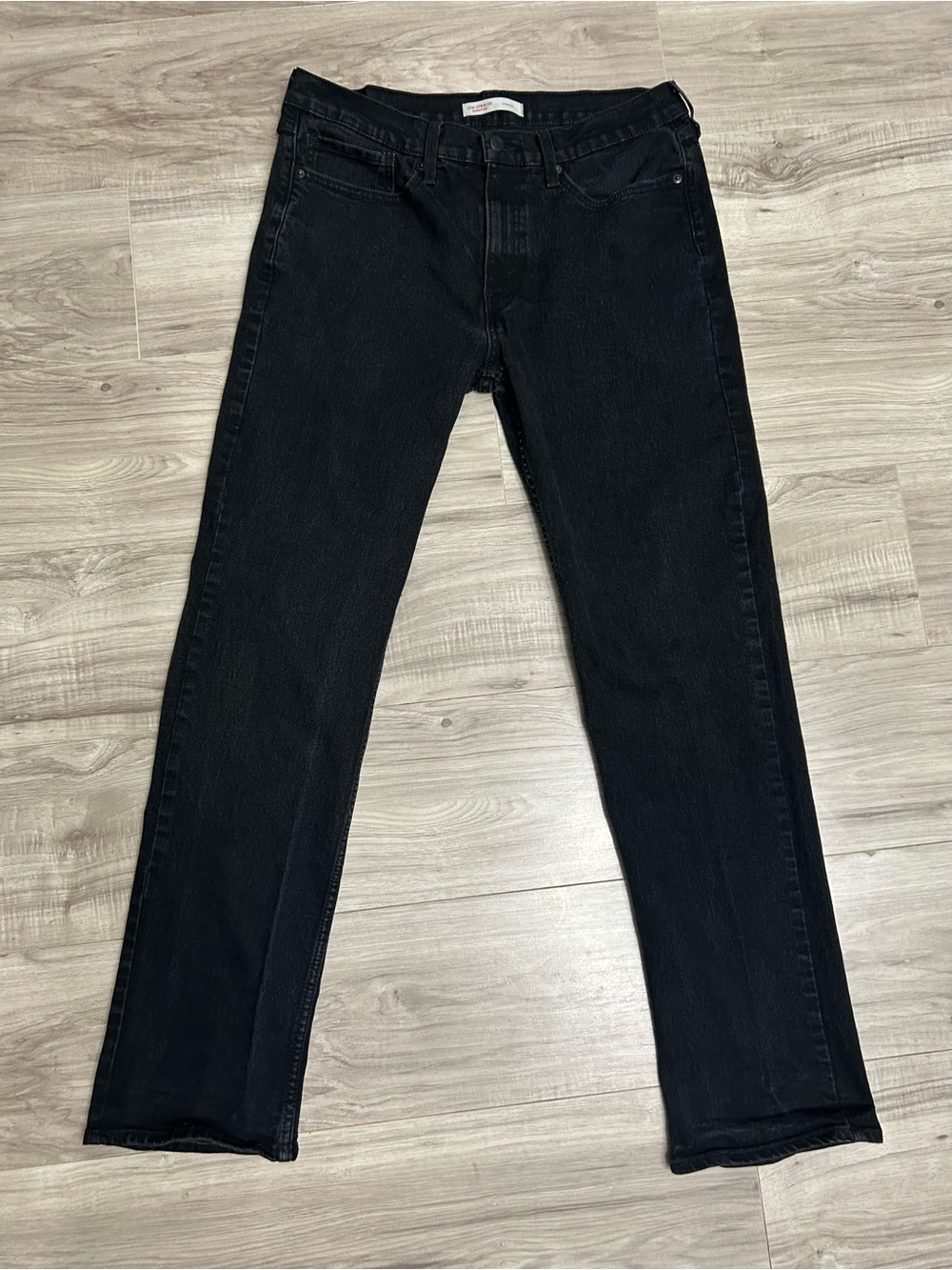 Levi's Black Straight Jeans